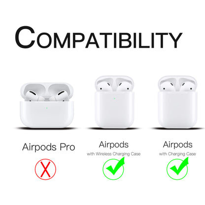 AMICI Custodia per AirPods 1 e 2 con porta viola 