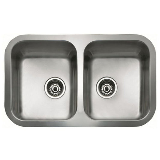 Sink with Two Basins Teka inox bajo encimera
