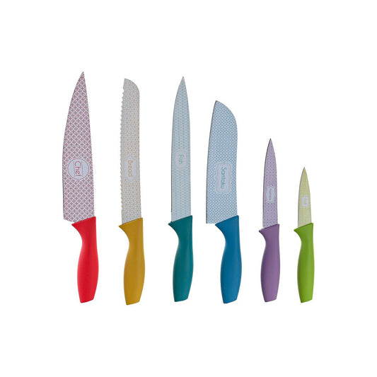 Knife Set DKD Home Decor Stainless steel polypropylene 3 x 1,5 x 20 cm (6 pcs)