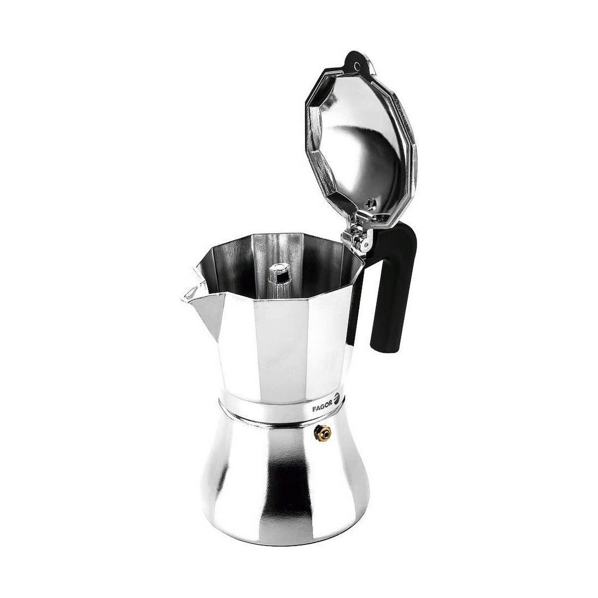Italian Coffee Pot Fagor Aluminium 9 Cups (1 Unit)