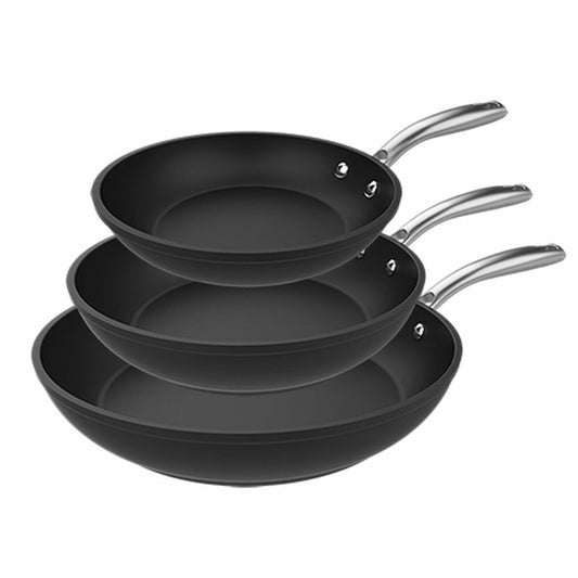Set of Frying Pans Cecotec Polka Fantasy Ø 20 cm Ø 24 cm Ø 28 cm Black Aluminium