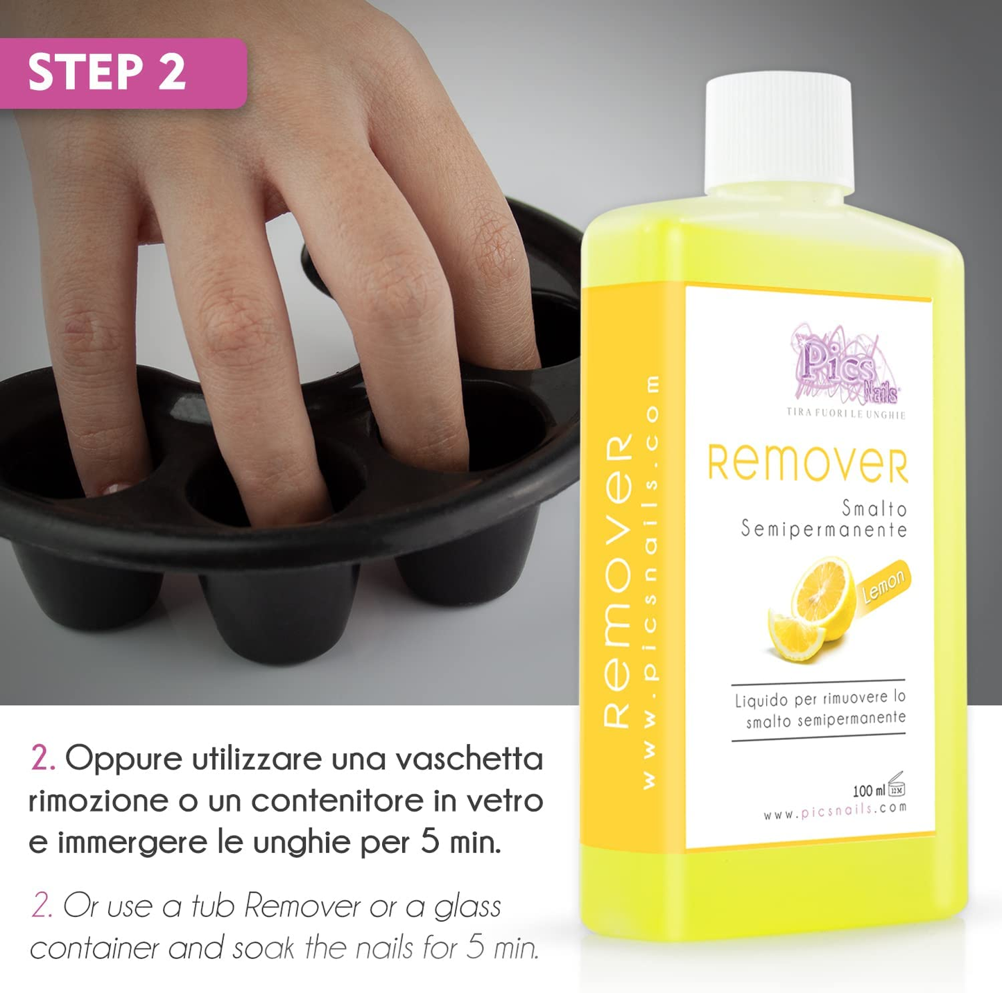 Struccante Smalto Semipermanente Limone 100 ml