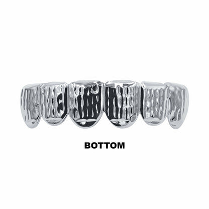 Solid Lustrous Grillz- HIP HOP GRILLZ IN SILVER COLOR I 913281