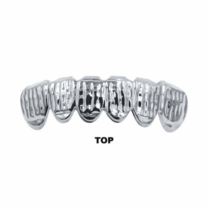 Solid Lustrous Grillz- HIP HOP GRILLZ IN COLORE ARGENTO I 913281