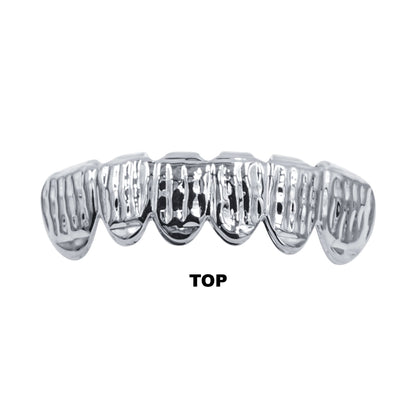 Solid Lustrous Grillz- HIP HOP GRILLZ IN COLORE ARGENTO I 913281