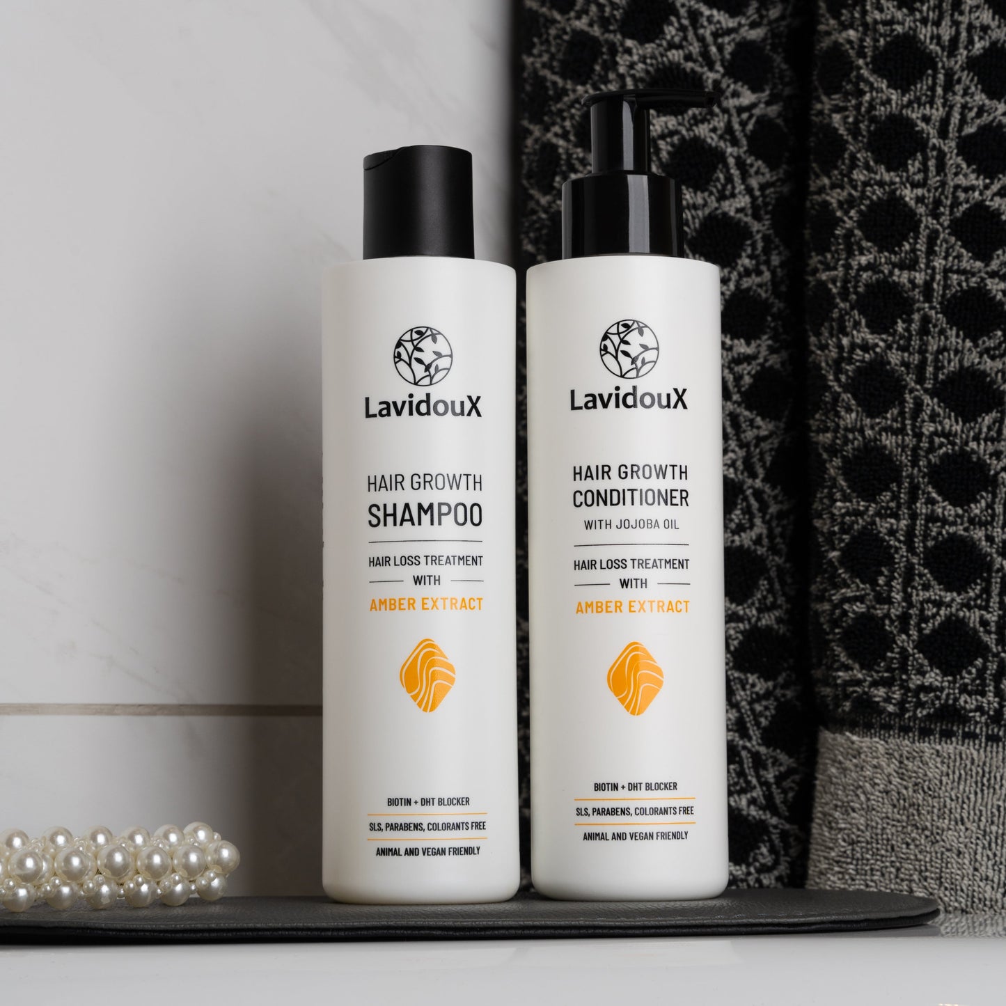 Set shampoo e balsamo per la crescita dei capelli