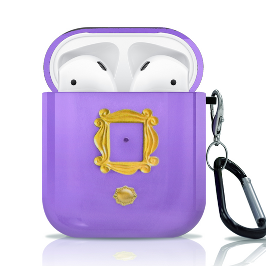 AMICI Custodia per AirPods 1 e 2 con porta viola 