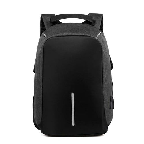 Borsa antifurto da uomo Zaino per laptop Zaino da viaggio Carica USB College