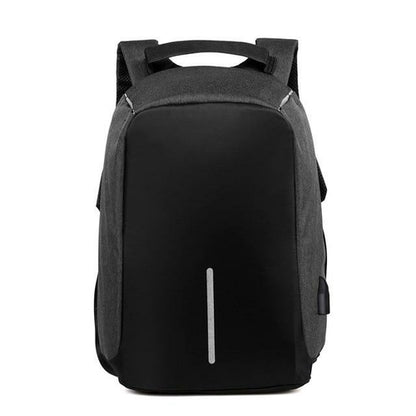 Borsa antifurto da uomo Zaino per laptop Zaino da viaggio Carica USB College
