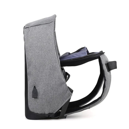 Borsa antifurto da uomo Zaino per laptop Zaino da viaggio Carica USB College