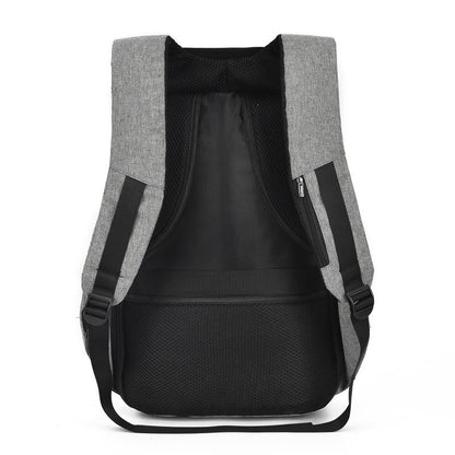 Borsa antifurto da uomo Zaino per laptop Zaino da viaggio Carica USB College