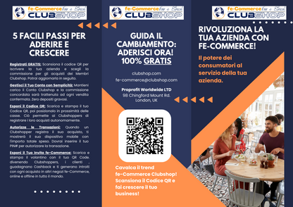 Iscrivi Negozi fe-Commerce con Pieghevole 6 facciate personalizzabile con il tuo QR Code