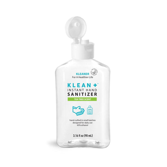 Klean + Instant Hand Sanitizer, Tea Tree Scent, 3.16floz