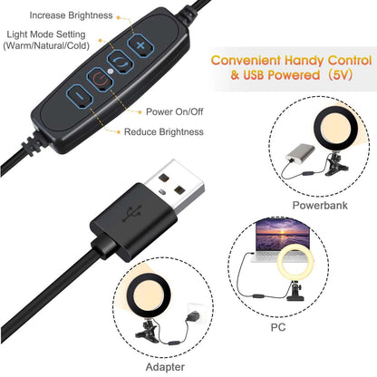 Luce anulare a LED per computer