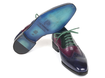 Paul Parkman Oxford multicolori con punta alari da uomo (ID#PP2284)