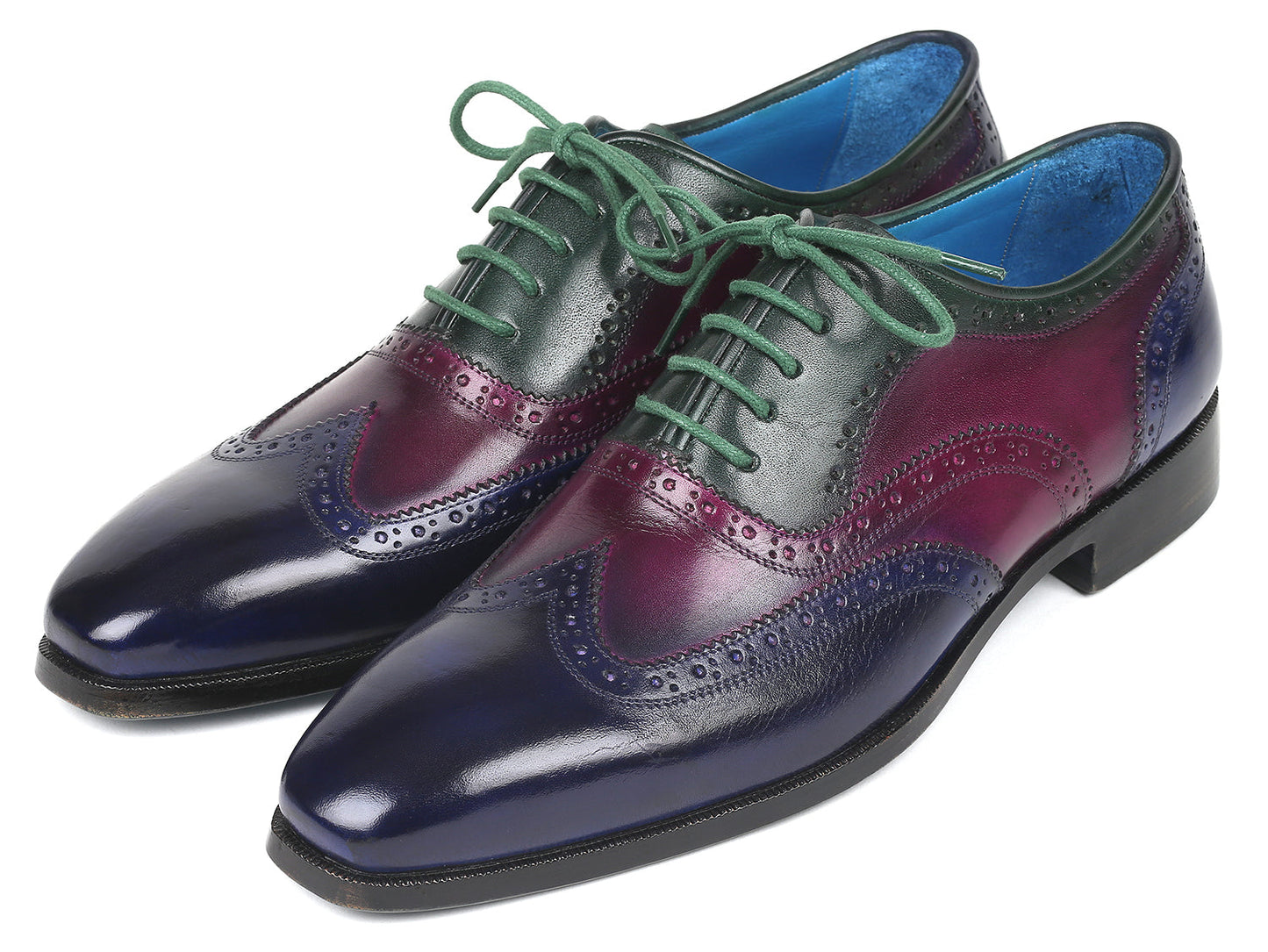 Paul Parkman Oxford multicolori con punta alari da uomo (ID#PP2284)