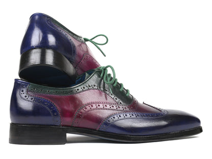 Paul Parkman Oxford multicolori con punta alari da uomo (ID#PP2284)