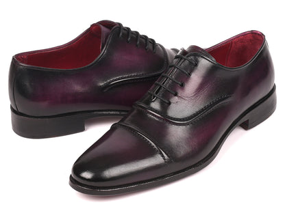 Paul Parkman Scarpe Oxford con punta da uomo viola (ID#077-PRP)