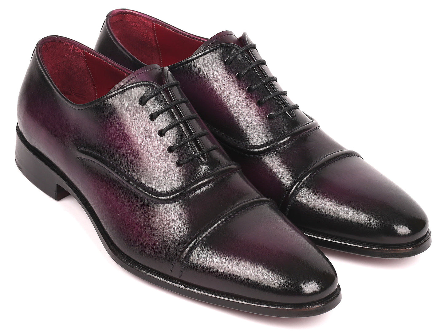 Paul Parkman Scarpe Oxford con punta da uomo viola (ID#077-PRP)