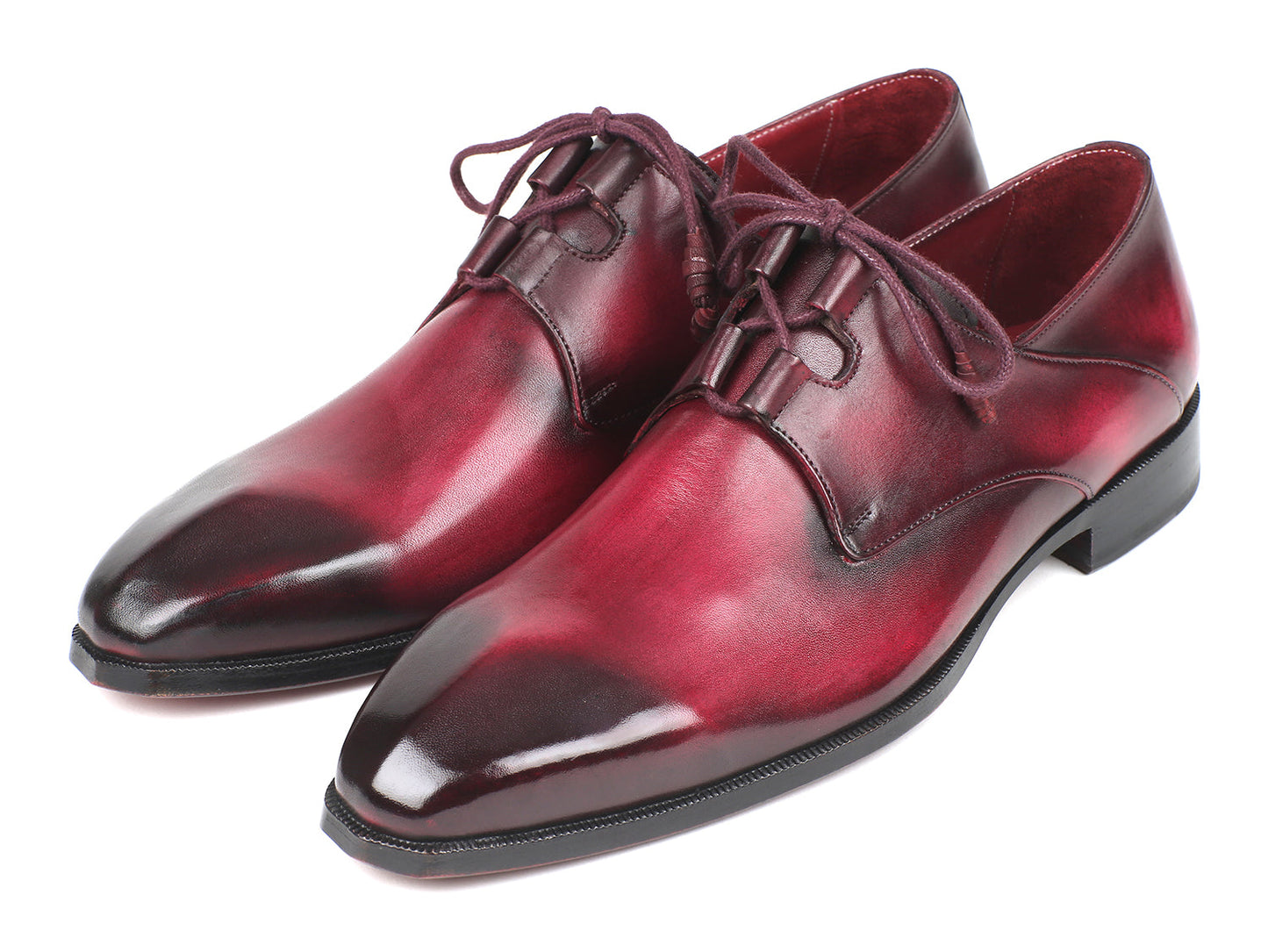 Paul Parkman Ghillie Scarpe eleganti bordeaux con allacciatura (ID#GT515-BRD)