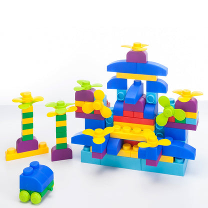 UNiPLAY Soft Building Blocks Serie Plus 122 pezzi Colore primario