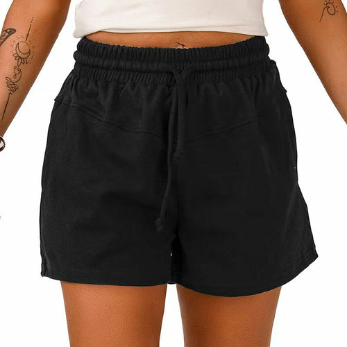 Pantaloncini casual tinta unita con tasche