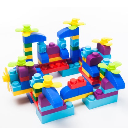 UNiPLAY Soft Building Blocks Serie Plus 122 pezzi Colore primario