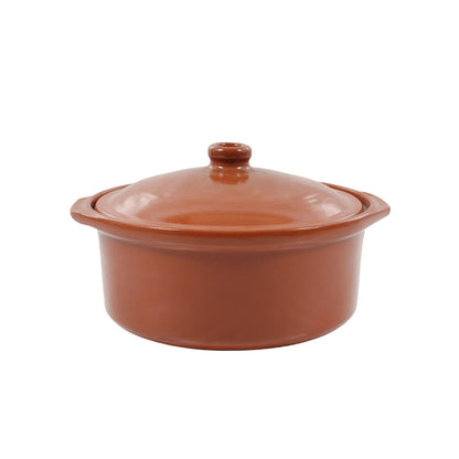Saucepan Azofra With lid Baked clay 24,5 x 23 x 16,7 cm (3 Units)