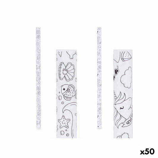 Gift Wrap 70 x 150 cm White (50 Units)