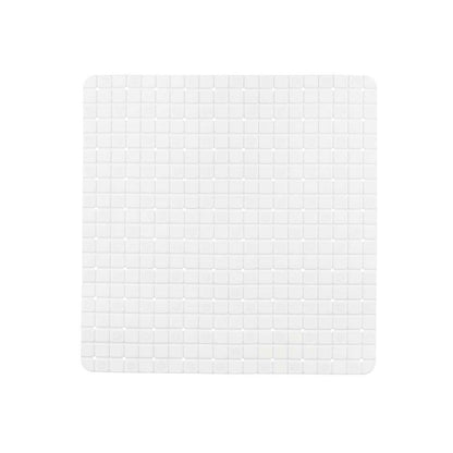 Non-slip Shower Mat Frames White PVC 50,3 x 50,3 x 0,7 cm (6 Units)