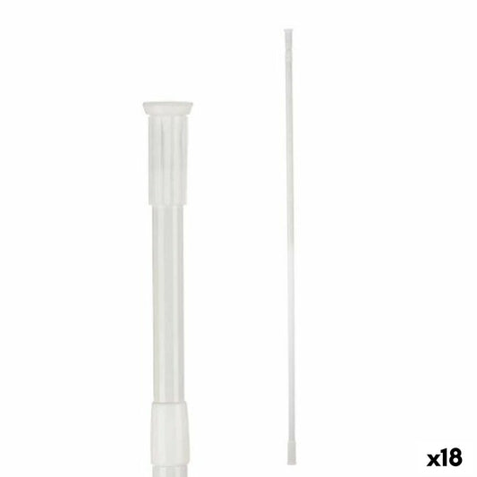 Barra allungabile Di Doccia Bianco Alluminio 260 x 2,2 x 2,2 cm (18 Unità)