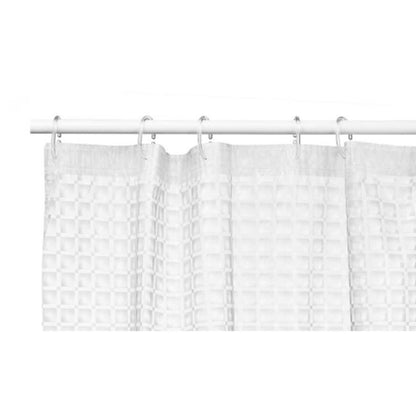 Tenda da Doccia Quadri Trasparente Polietilene EVA 180 x 180 cm (12 Unità)