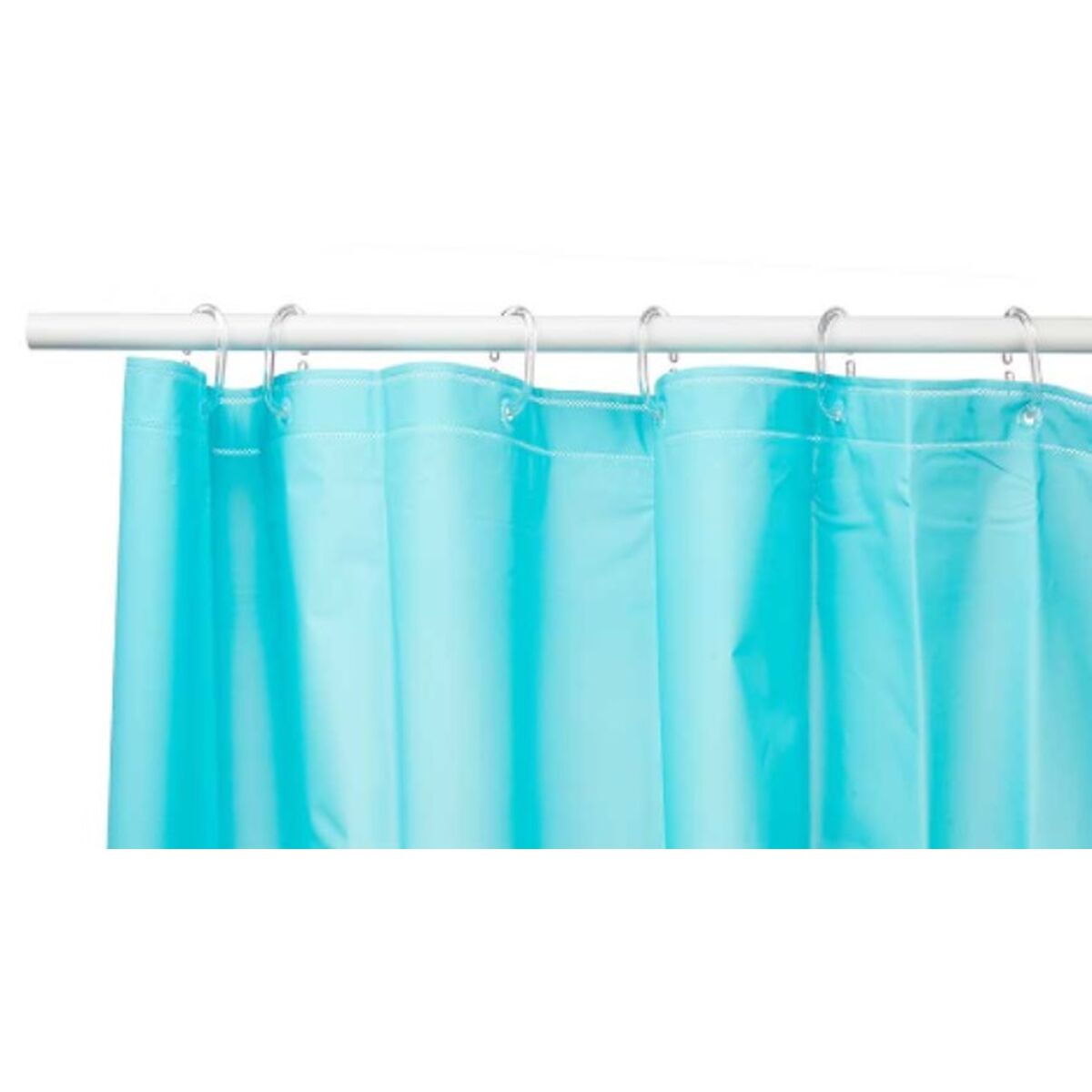 Shower Curtain Blue Polyethylene EVA 180 x 180 cm (12 Units)
