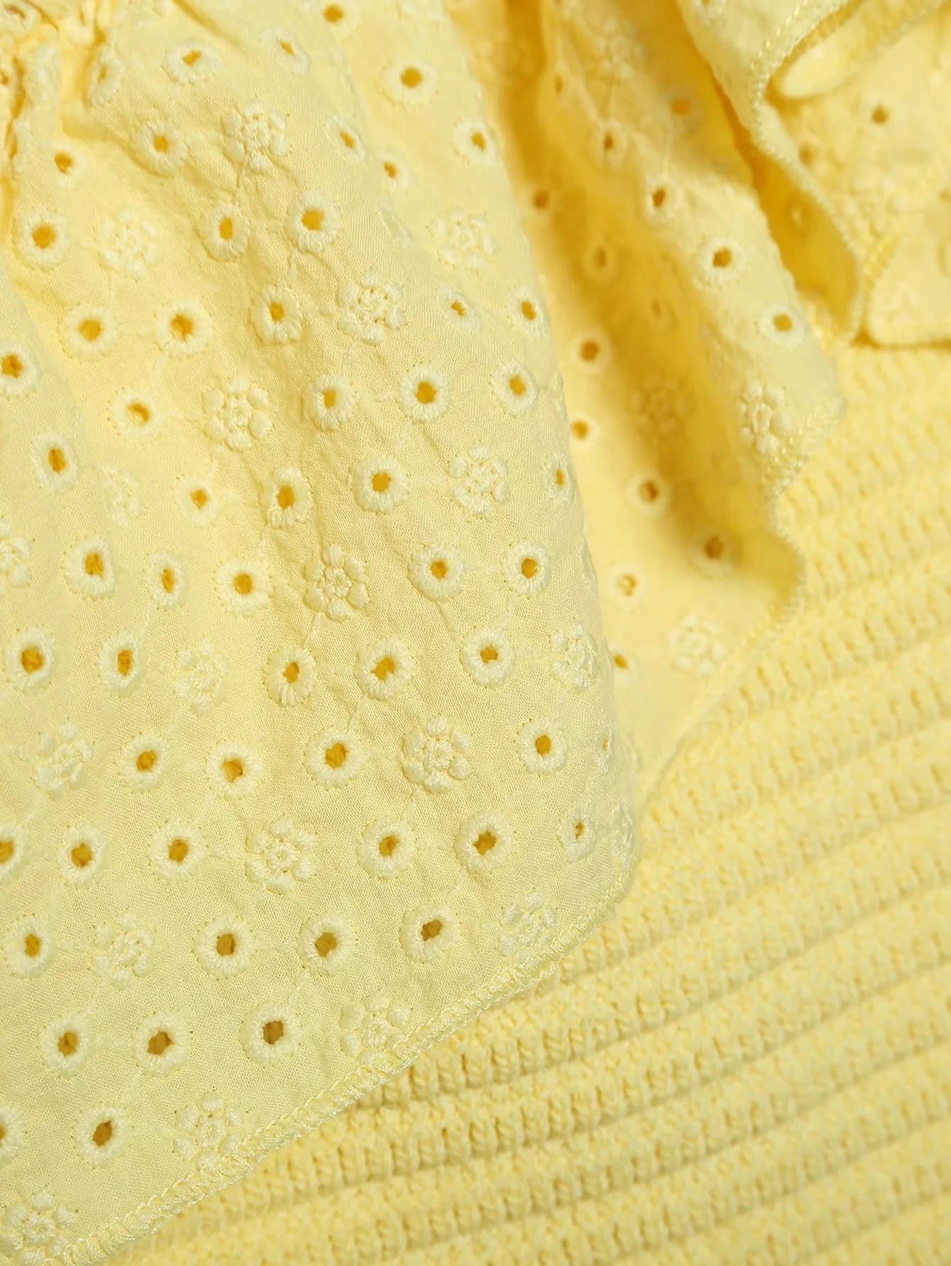 Embriodery Camicie da donna in cotone con top sexy in pizzo giallo con scollo all'americana 