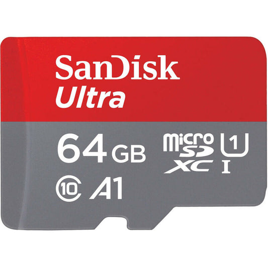 Micro SD Memory Card with Adaptor Western Digital SDSQUAB-064G-GN6IA 64 GB