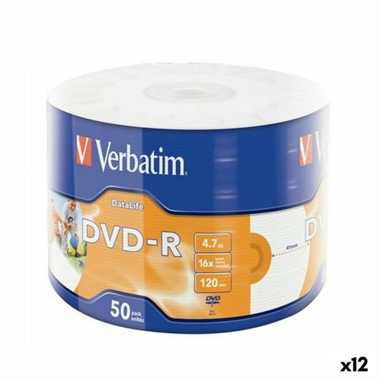 DVD-R Verbatim 4,7 GB 16x (12 Units)