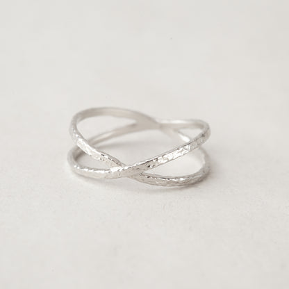 Doppio anello in oro delicato anello minimalista