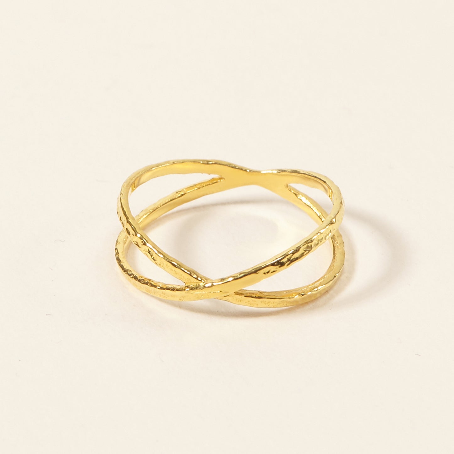 Doppio anello in oro delicato anello minimalista