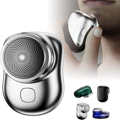 Compact Dual-Use Electric Razor - USB Rechargeable, Wet & Dry Painless Shaving, Ideal for Travel