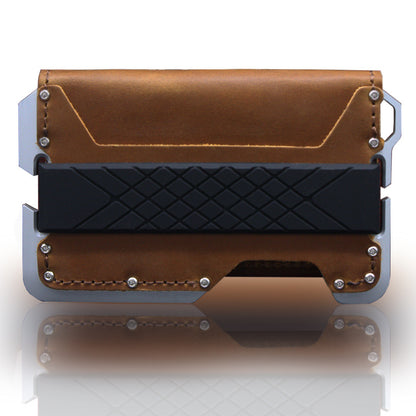 Leather Card Holder Anti-magnetic Metal Aluminum Alloy Wallet