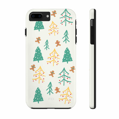 Custodia rigida Christmas Tree per iPhone con ricarica wireless