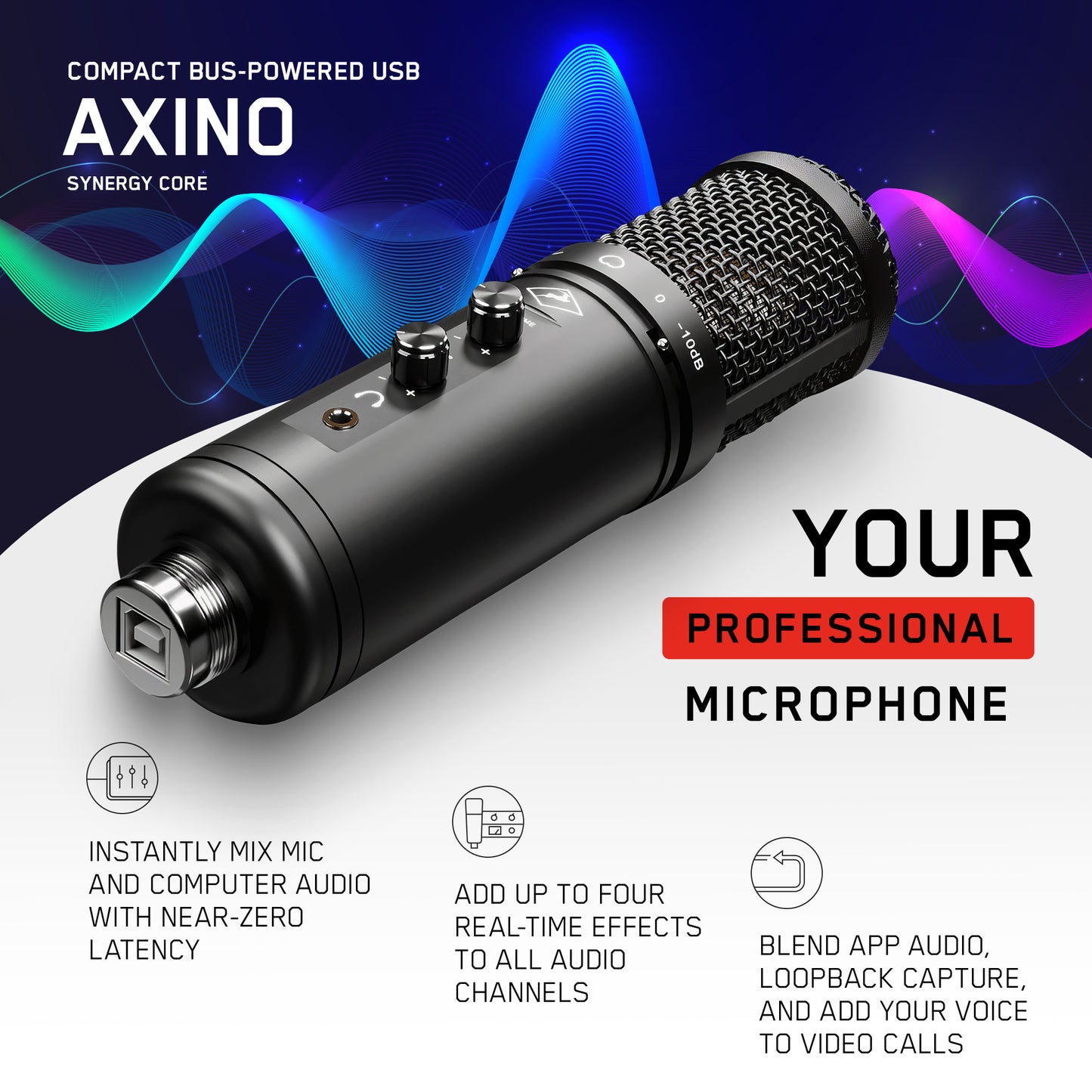 Antelope Audio - Sistema di registrazione Axino | Microfono per podcast 