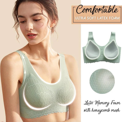 Reggiseno in lattice tailandese Reggiseno con contorni 5D Reggiseno in morbido pizzo senza cuciture