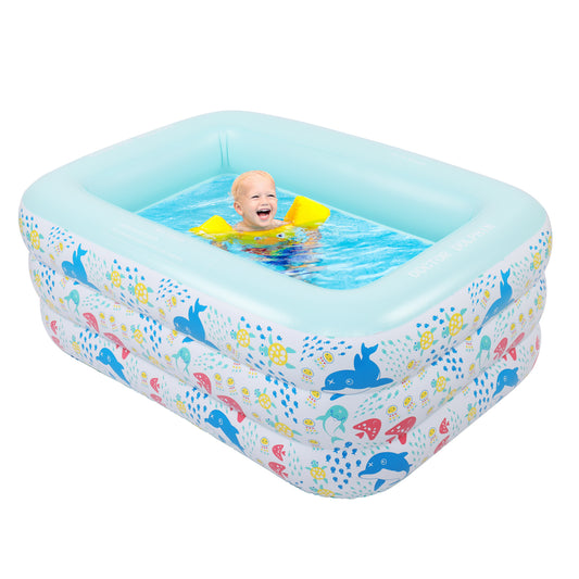 Piscina gonfiabile per bambini 59" X 43,3" X 23,6". 