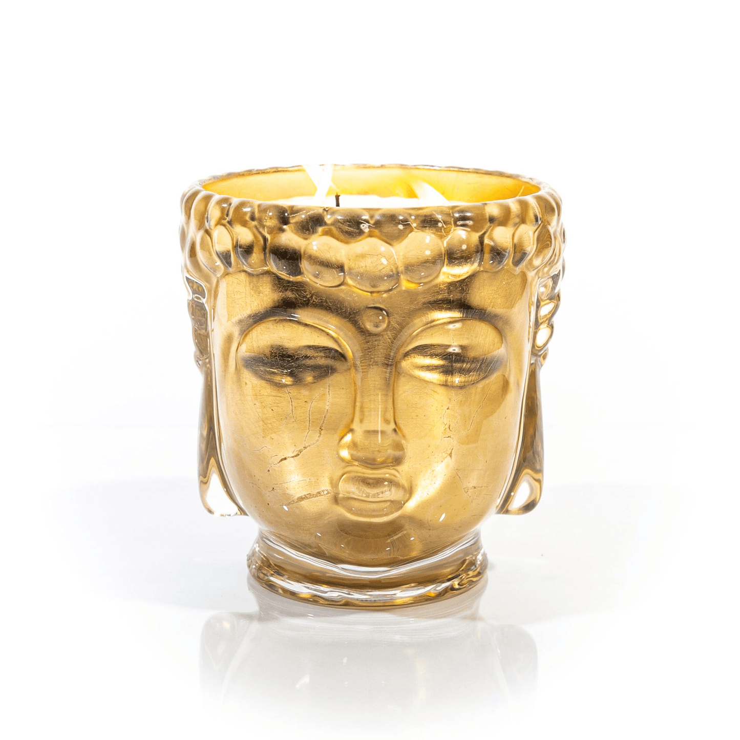 Creso | Buddha Royale in vetro trasparente oro 24 carati