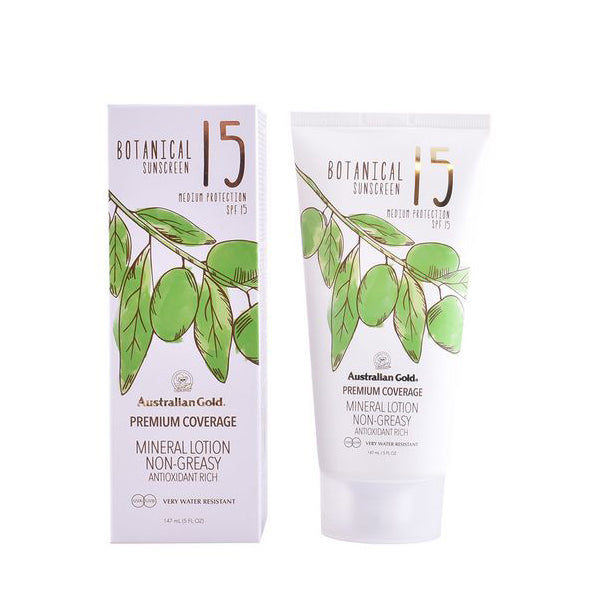 Lozione solare botanica Australian Gold SPF 15 (147 ml)
