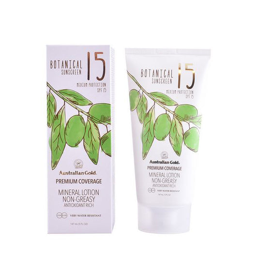 Lozione solare botanica Australian Gold SPF 15 (147 ml)