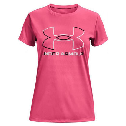 T-shirt a maniche corte da donna Under Armour Big Logo Rosa