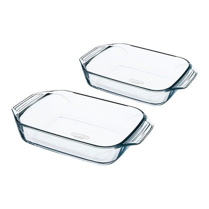 Set Pirofile Da Forno Pyrex Irresistible Vetro Borosilicato (28 x 17 cm + 35 x 23 cm) (2 pz)