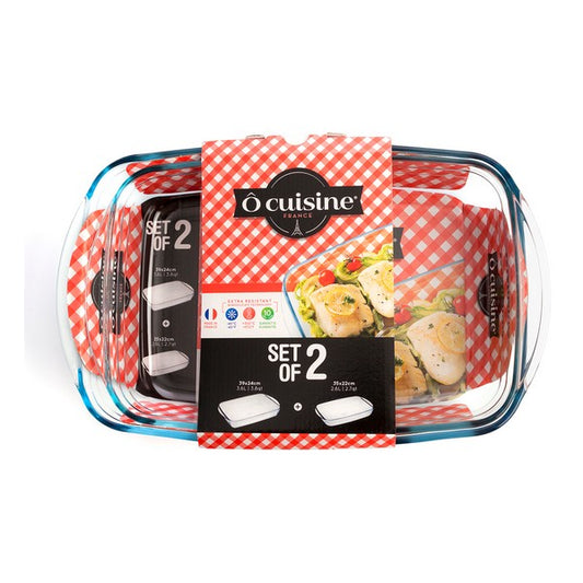 Set Pirofile Da Forno Ô Cuisine Vetro Borosilicato (2 pz)